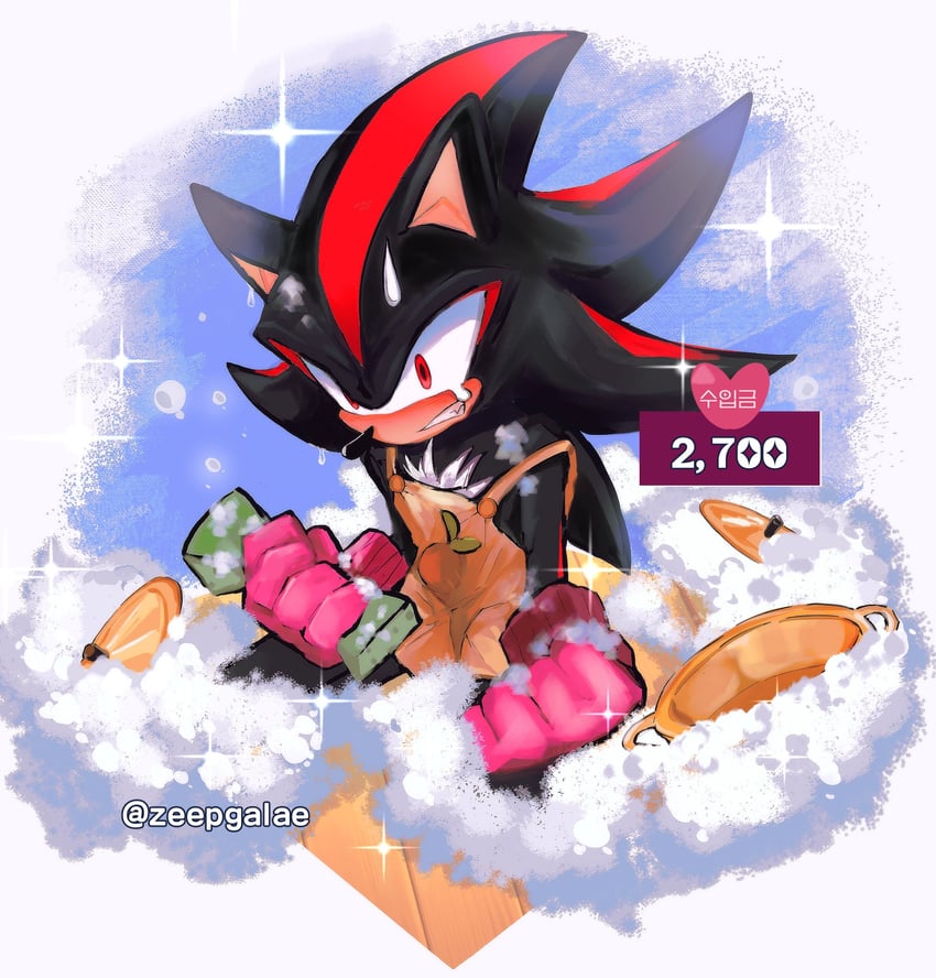 shadow the hedgehog (sonic and 1 more) drawn by shapam_(zeepgalae)