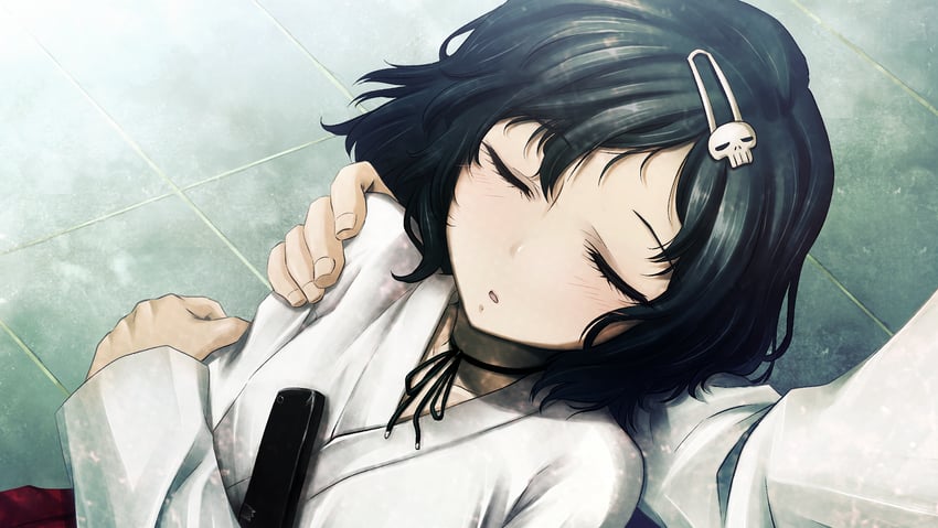 okabe rintarou and urushibara luka (steins;gate and 1 more) drawn by huke