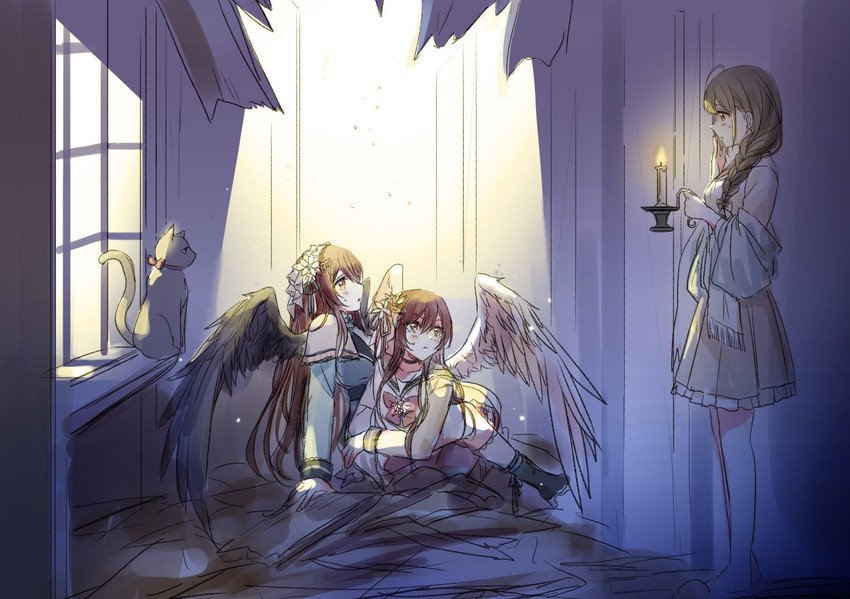 osaki amana, kuwayama chiyuki, and osaki tenka (idolmaster and 2 more) drawn by romi_(346_ura)