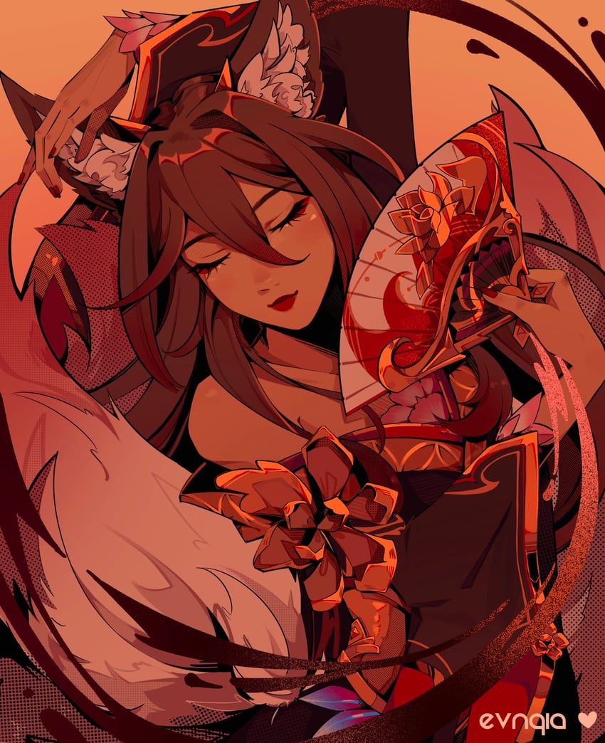 tingyun and fugue (honkai and 1 more) drawn by evnqia