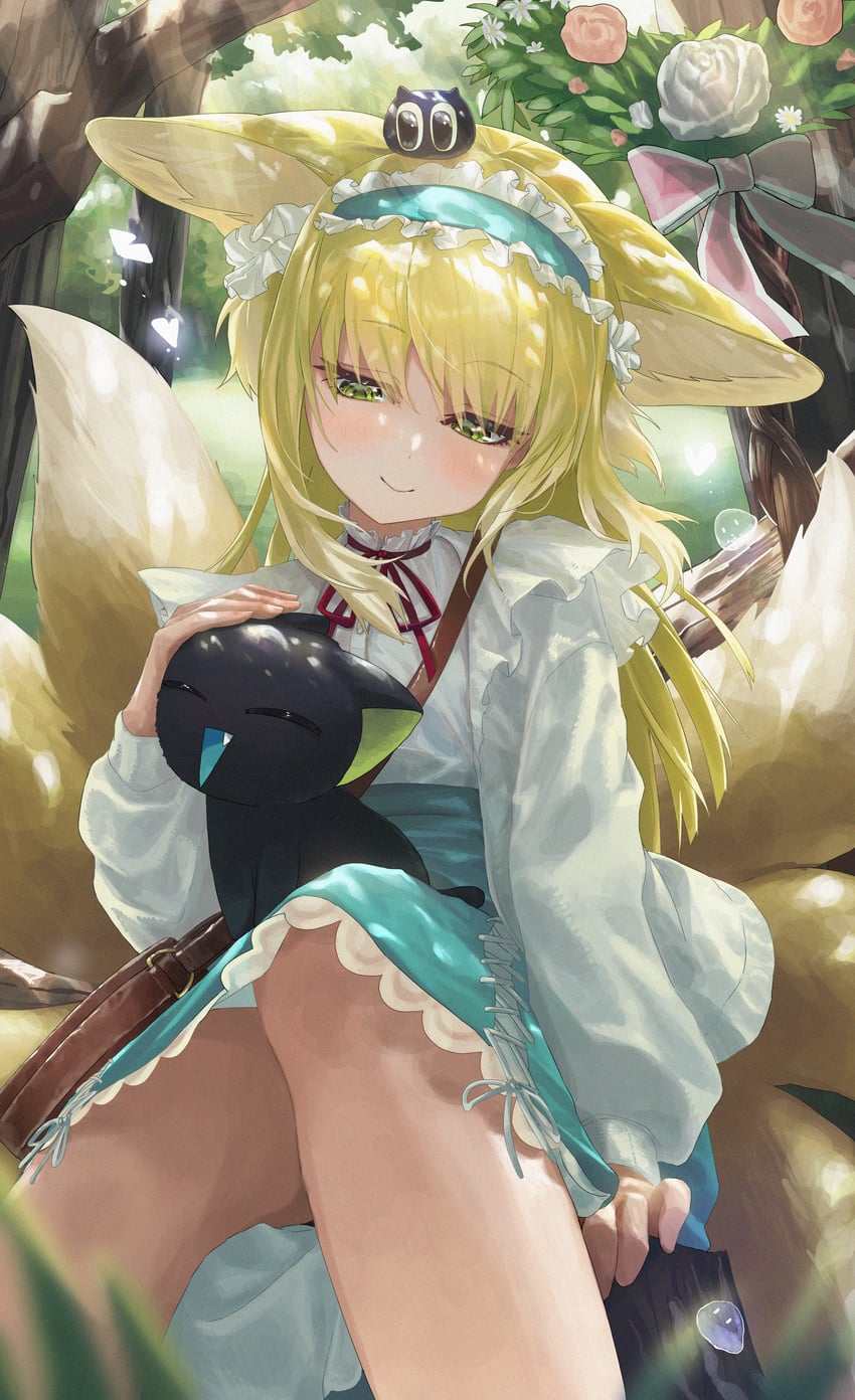 suzuran, luo xiaohei, and heixiu (arknights and 1 more) drawn by monge_baby