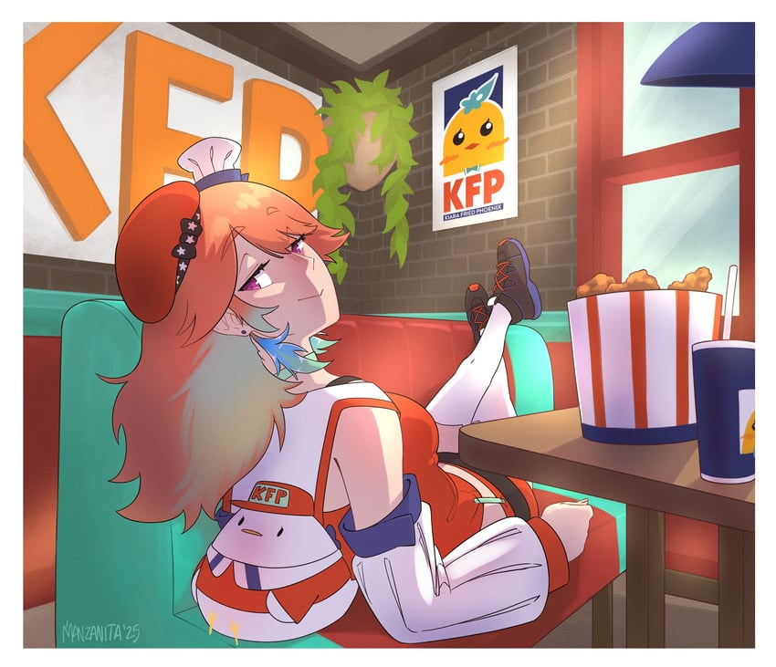takanashi kiara and kfp employee (hololive and 1 more) drawn by crmanzana