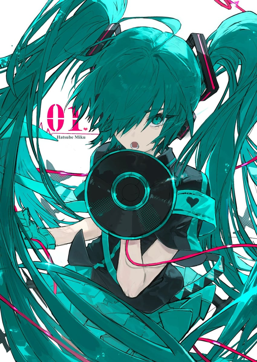 hatsune miku (vocaloid and 1 more) drawn by kaiaik_(zheliakaina)