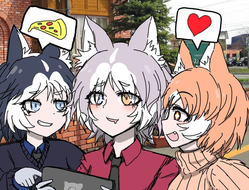 dog and siberian husky (kemono friends and 1 more) drawn by km9kcaxsbjnmmyw