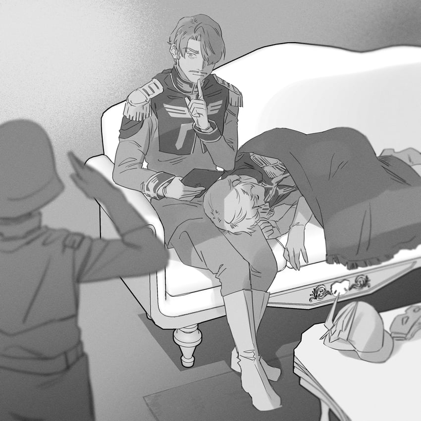 char aznable and challia bull (gundam and 1 more) drawn by mrtoen