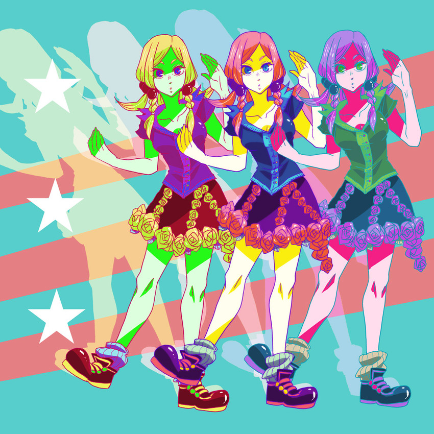hirose yasuho (jojo no kimyou na bouken and 1 more) drawn by mitori_kimi
