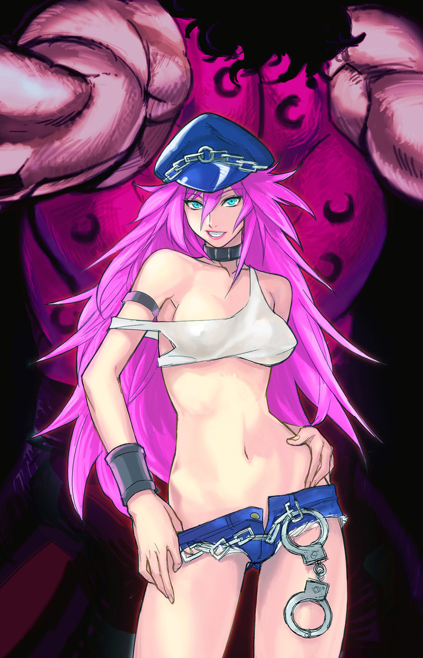 poison and hugo andore (street fighter and 2 more) drawn by tetsu_(kimuchi)