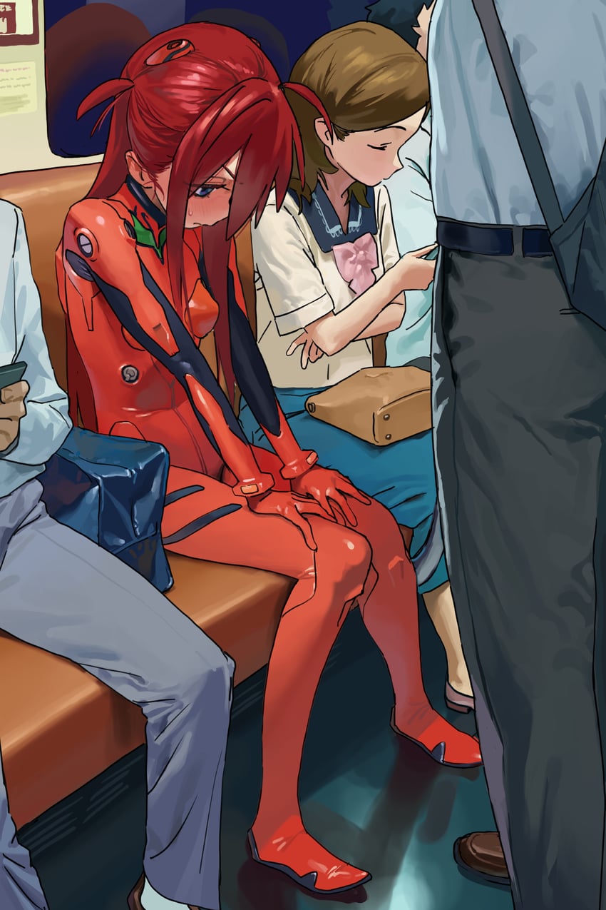 souryuu asuka langley and hipa (original and 1 more) drawn by some1else45