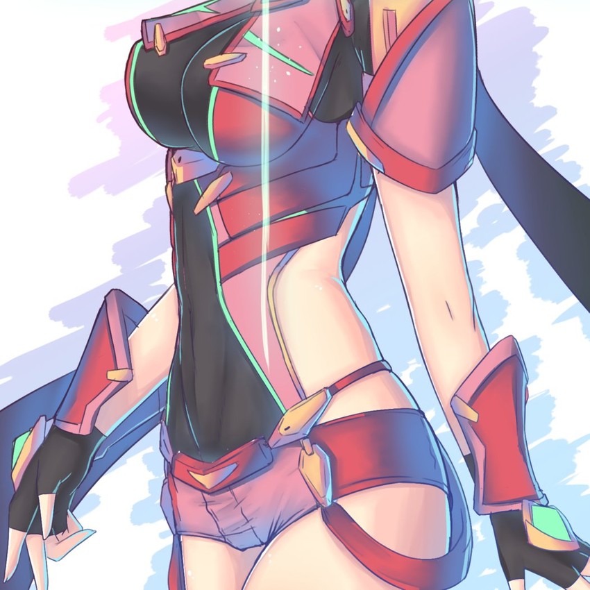pyra (xenoblade chronicles and 1 more) drawn by cat_with_a_brush