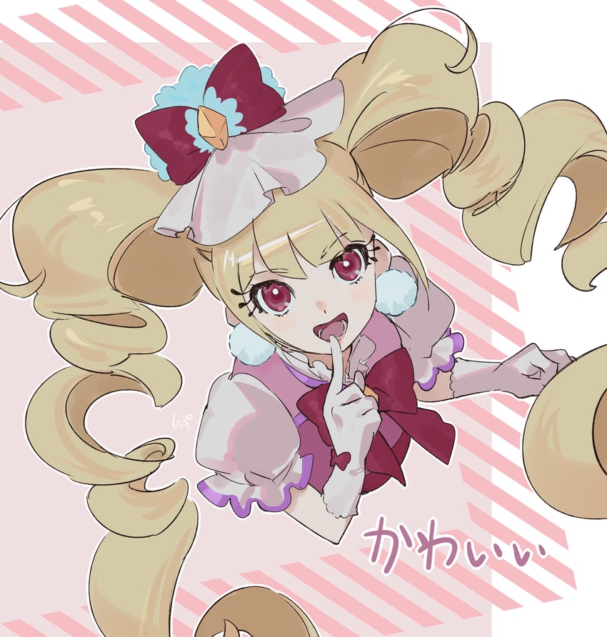 aisaki emiru and cure macherie (precure and 1 more) drawn by shipu_(gassyumaron)
