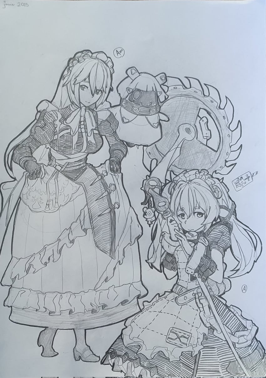 corin wickes and alexandrina sebastiane (zenless zone zero) drawn by sergent_magnom