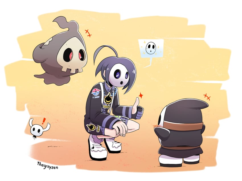 allister, duskull, knight, and shy guy (pokemon and 3 more) drawn by thegreyzen