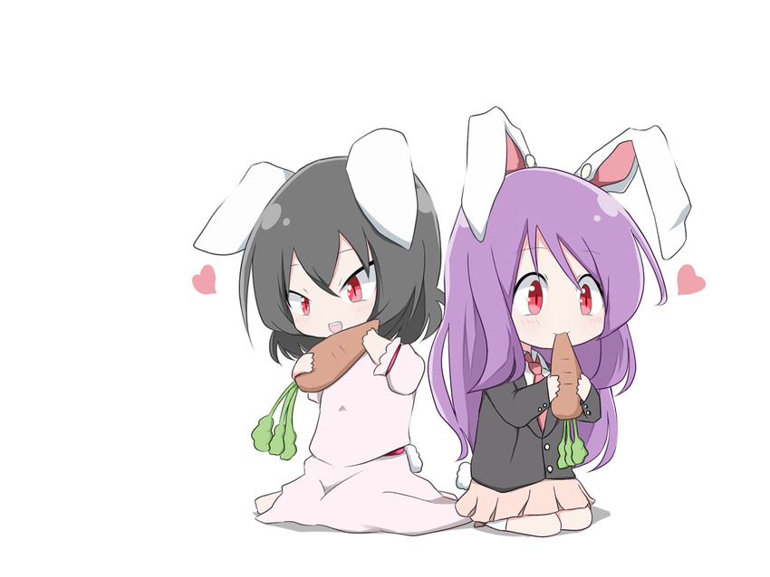 reisen udongein inaba and inaba tewi (touhou) drawn by bwell