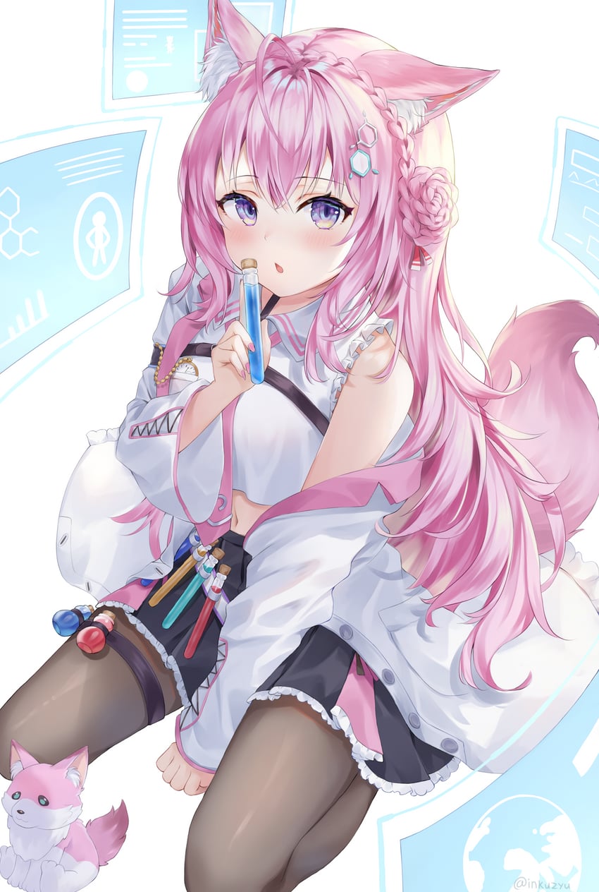 hakui koyori and kokoro (hololive) drawn by inkuzyu