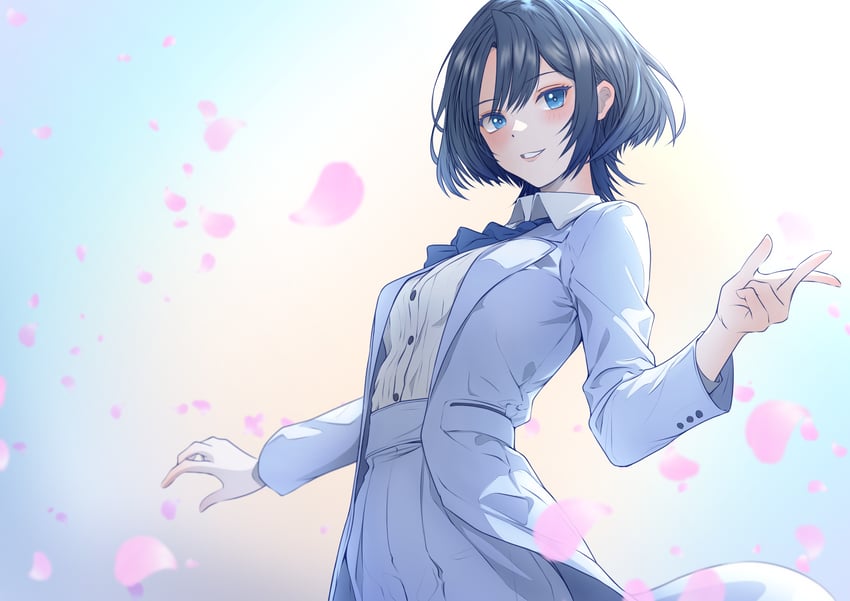 hiodoshi ao (hololive and 1 more) drawn by mikan_mizu
