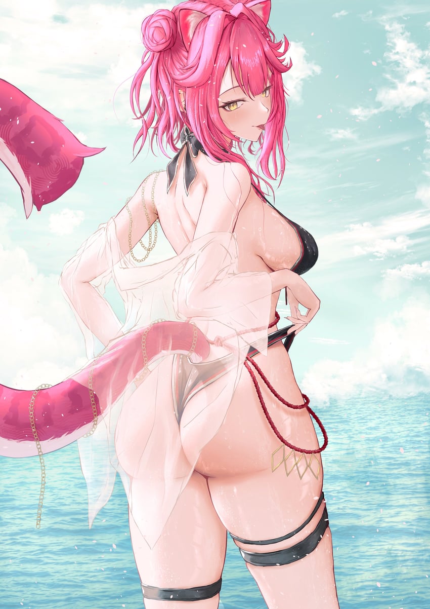 raora panthera (hololive and 1 more) drawn by yamabro