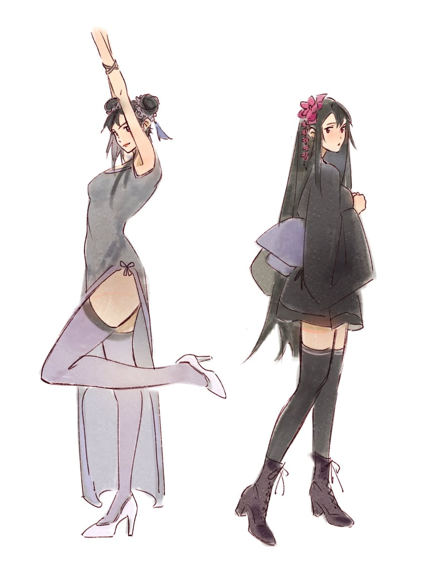 tifa lockhart (final fantasy and 2 more) drawn by mmariesr