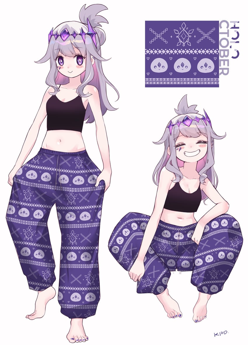 koseki bijou (hololive and 1 more) drawn by kivo