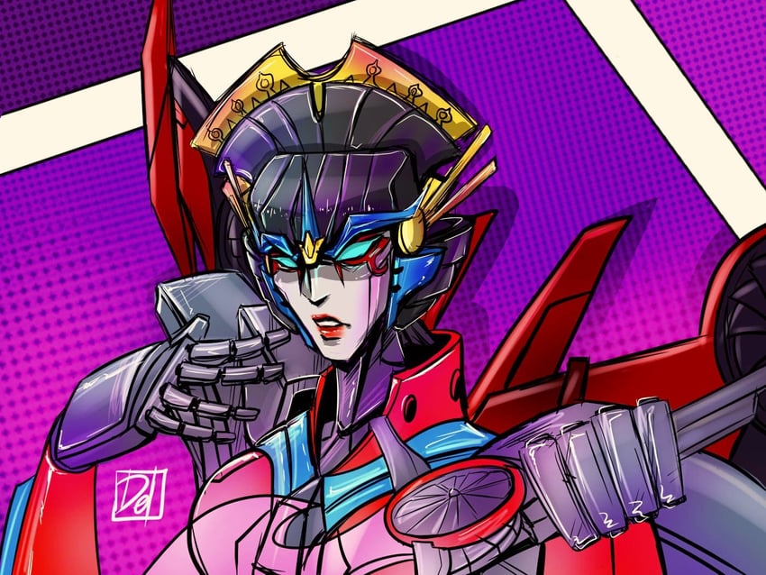 windblade (transformers and 1 more) drawn by delari