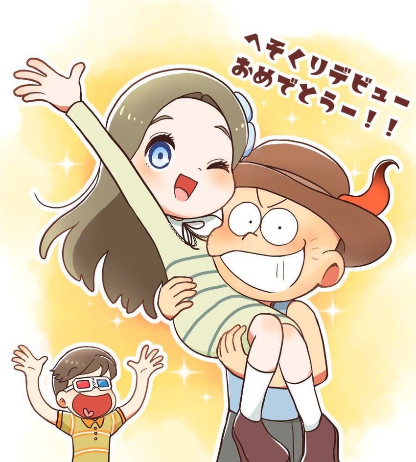 matsuno jyushimatsu, chibita, and flower fairy (osomatsu and 2 more) drawn by hinakura3