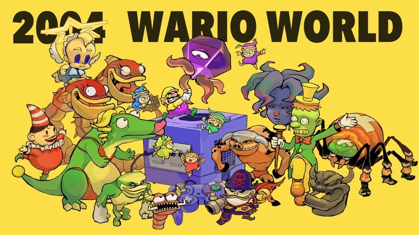 wario, black jewel, spriteling, brawl doll, ironsider, and 10 more (mario and 2 more) drawn by rinabee_(rinabele0120)