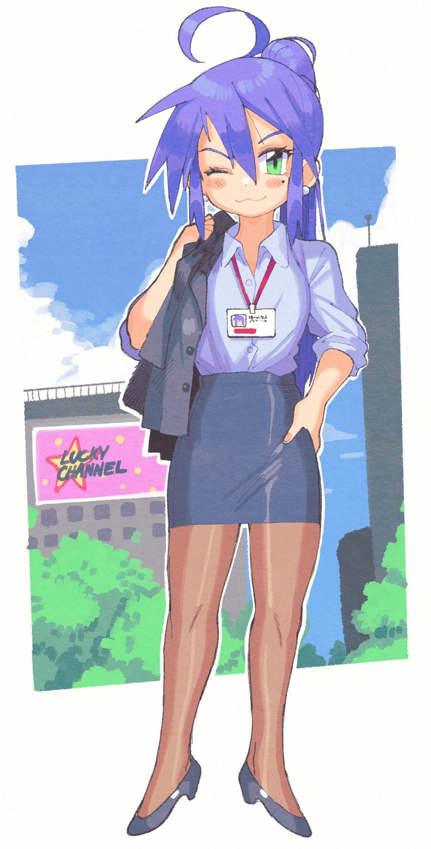 izumi konata (lucky star and 1 more) drawn by inkerton-kun