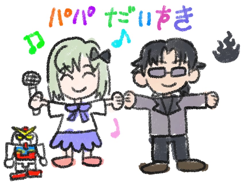 rx-78-2 gundam, shiika, and kuroi takao (idolmaster and 3 more) drawn by ohgi910