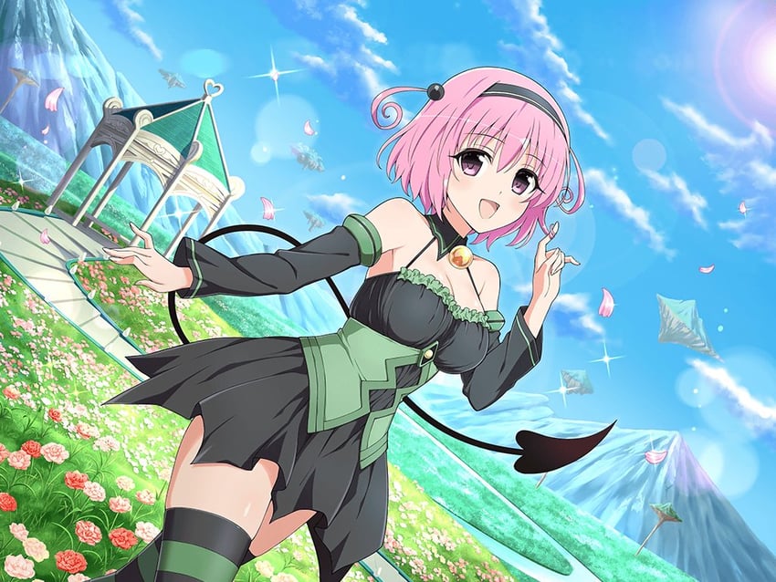 momo velia deviluke (senran kagura and 3 more) drawn by yaegashi_nan