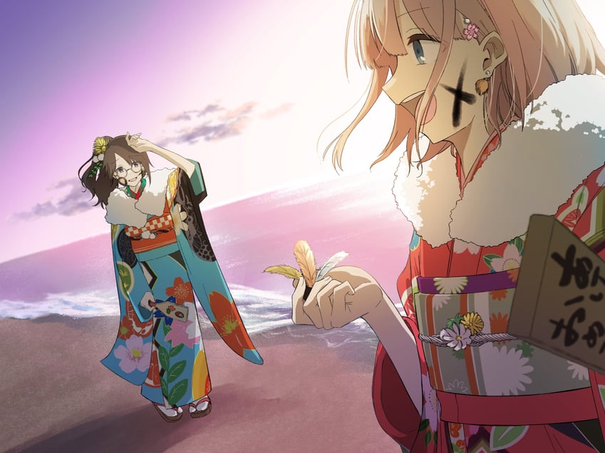 serizawa asahi and mitsumine yuika (idolmaster and 1 more) drawn by mmiyakoo
