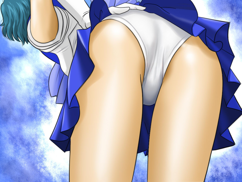 mizuno ami and sailor mercury (bishoujo senshi sailor moon) drawn by mr._r_(2ch's_sailor_moon_thread)