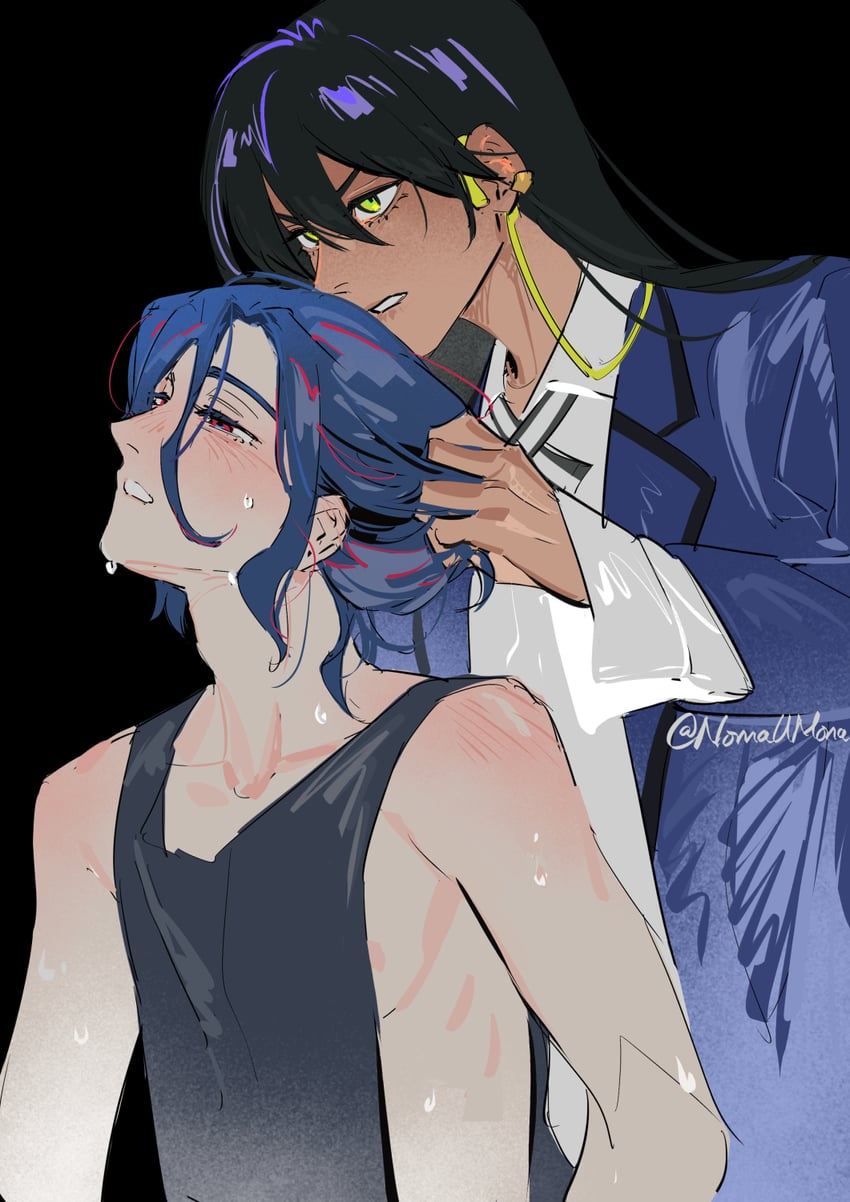 shuji ito and nyaan (gundam and 1 more) drawn by nomaumona