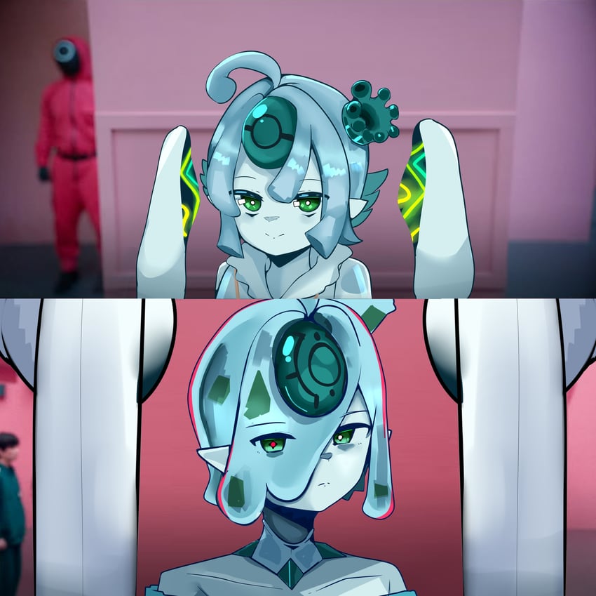 icejade aegirine and icejade gymir aegirine (yu-gi-oh! and 1 more) drawn by denyel