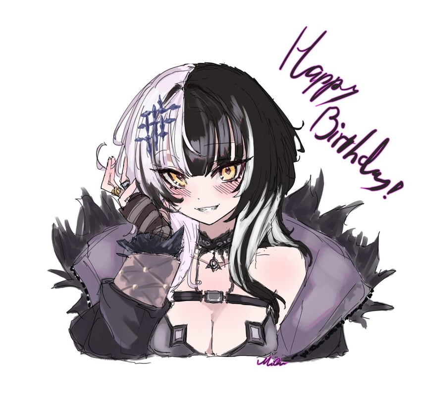 shiori novella (hololive and 1 more) drawn by miquster