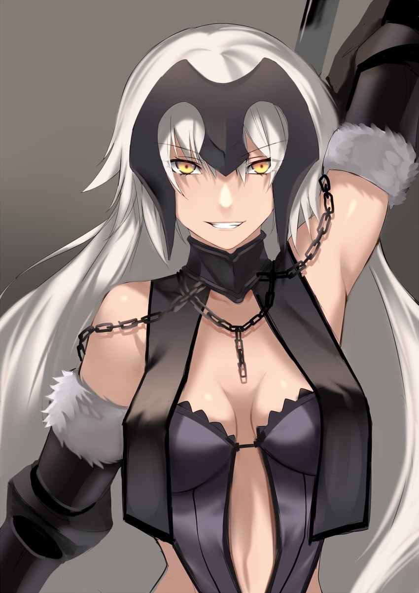 jeanne d'arc alter (fate and 1 more) drawn by karlwolf