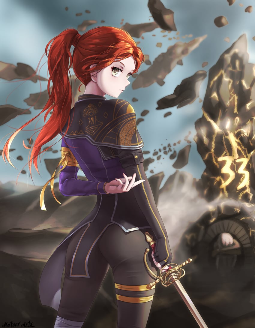 maelle and paintress (clair obscur: expedition 33) drawn by matsel_arts