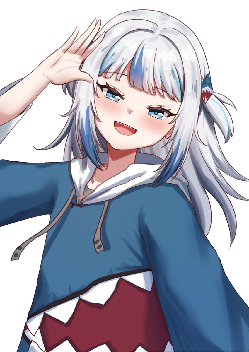 gawr gura (hololive and 1 more) drawn by sharkudon