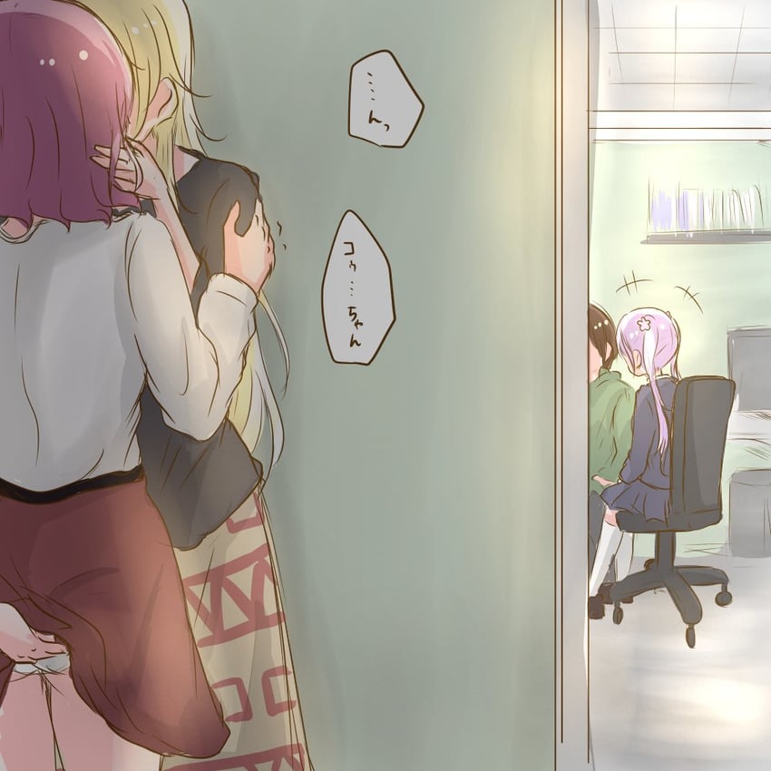 suzukaze aoba, yagami kou, shinoda hajime, and tooyama rin (new game!) drawn by yuuki_(yunky373)