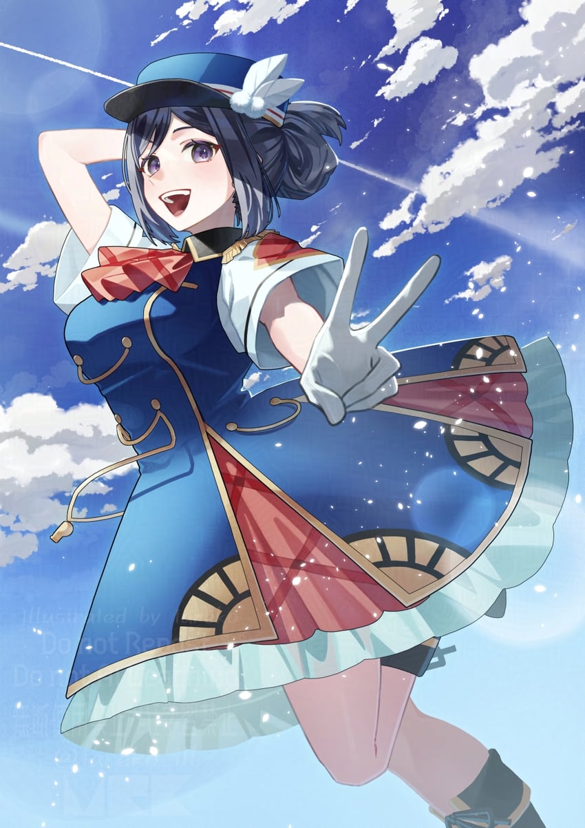 matsuura kanan (love live! and 1 more) drawn by tareko