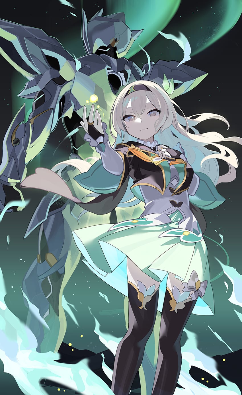 firefly and sam (honkai and 1 more) drawn by falken_(yutozin)