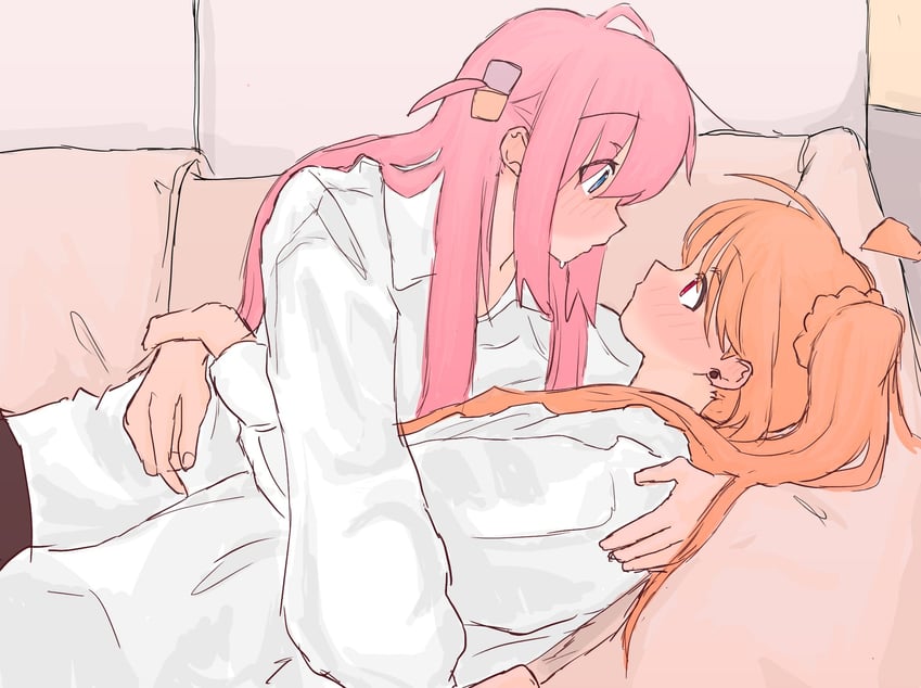 gotoh hitori and ijichi nijika (bocchi the rock!) drawn by mentos_pepsi