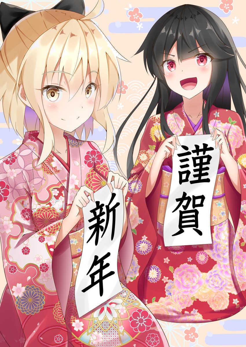 okita souji and oda nobunaga (fate and 1 more) drawn by yashima_roi