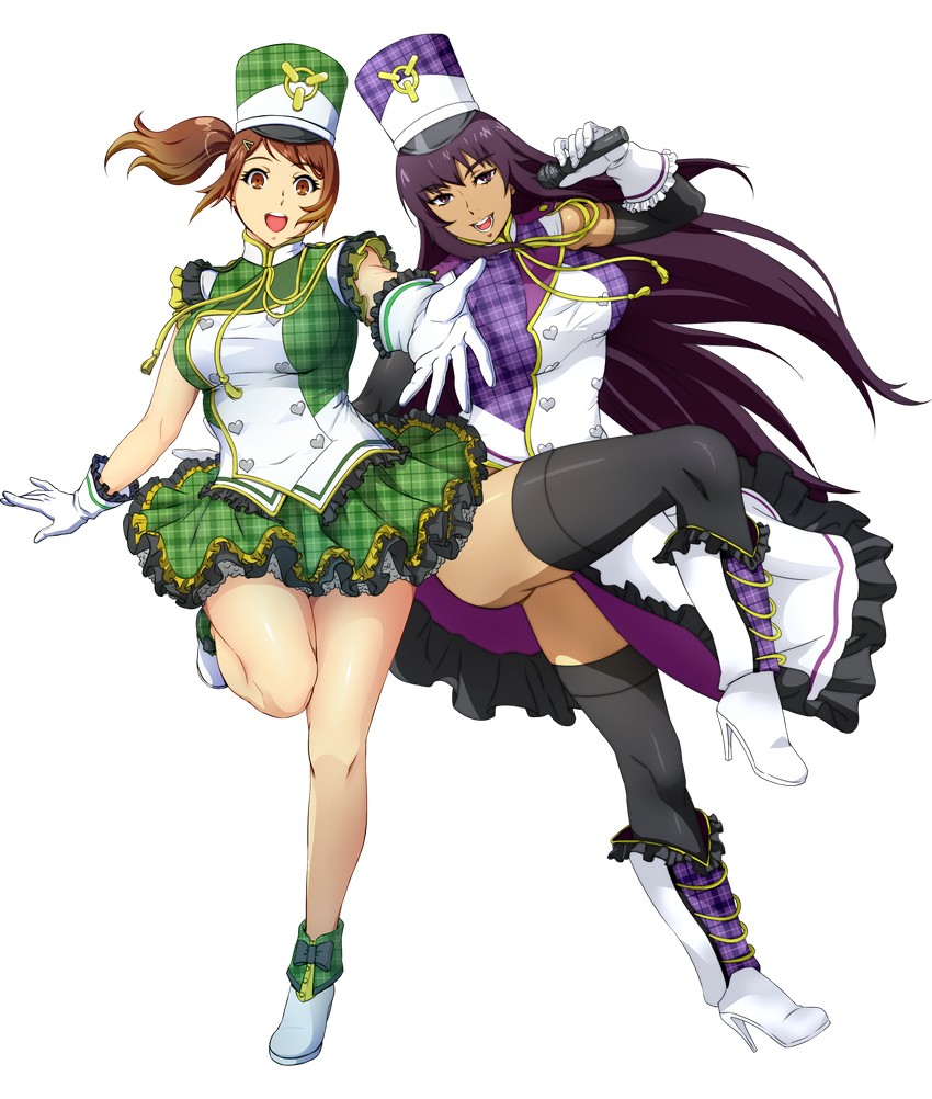 olive oppert and amanomiya ayame (super robot wars and 1 more) drawn by watanabe_wataru_(character_designer)