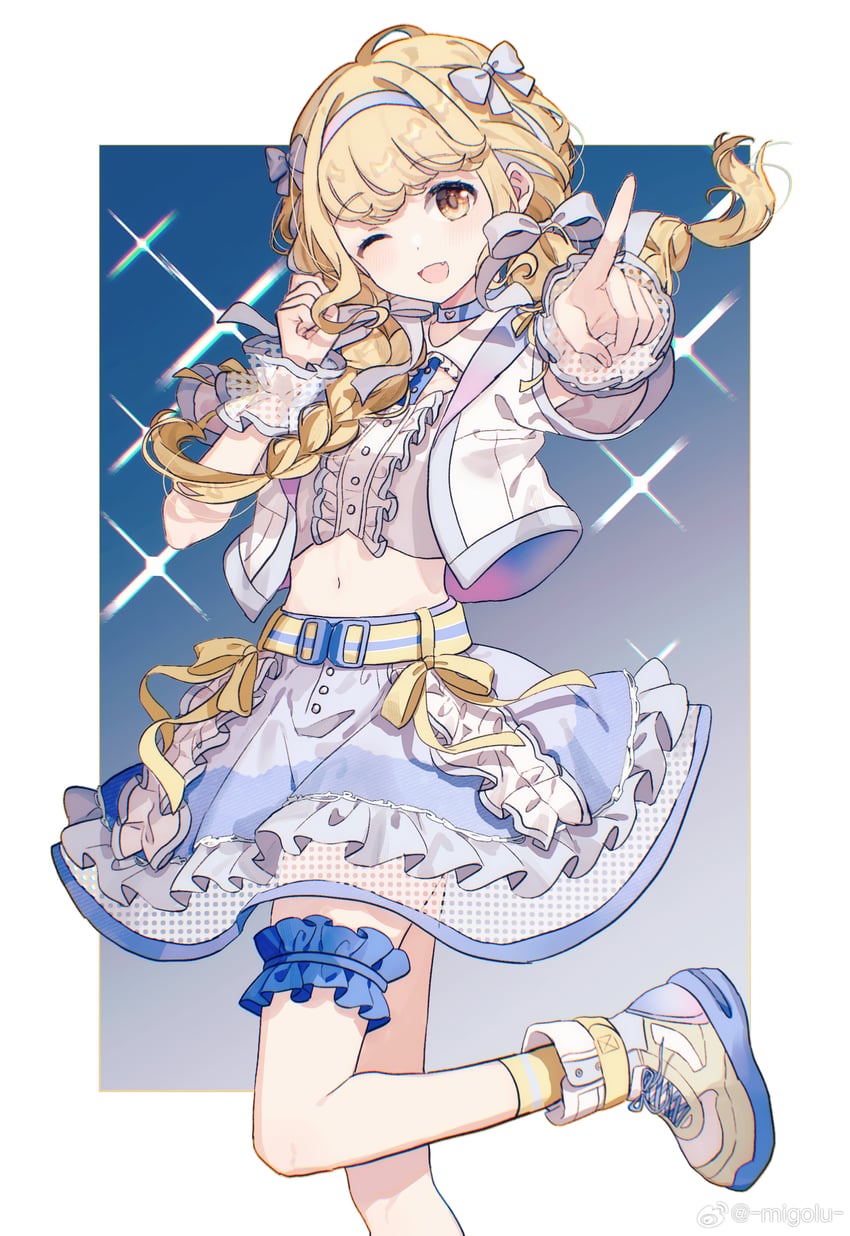 fujita kotone (idolmaster and 1 more) drawn by migolu