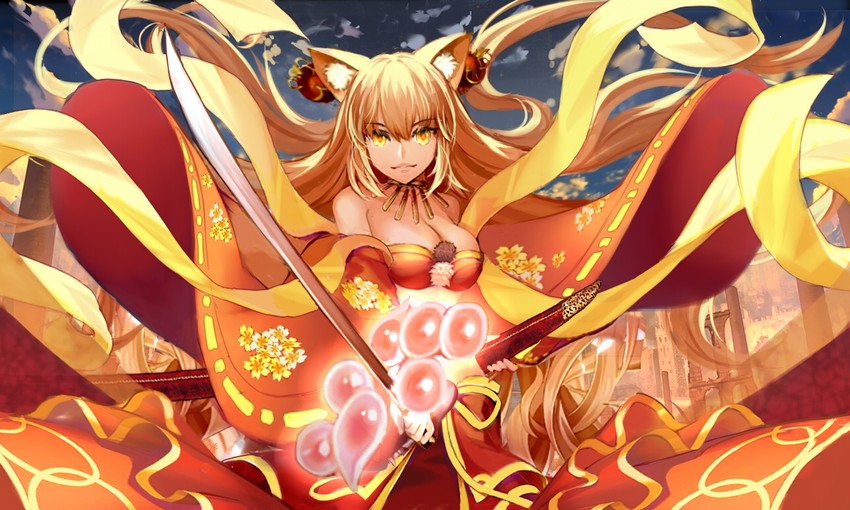 suzuka gozen (fate and 4 more) drawn by gudadan