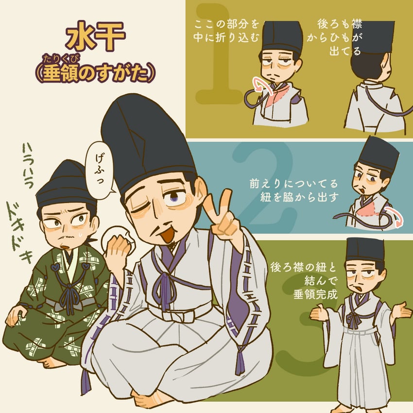 houjou yoshitoki and minamoto no yoritomo (kamakura-dono no 13-nin) drawn by kanokiwa