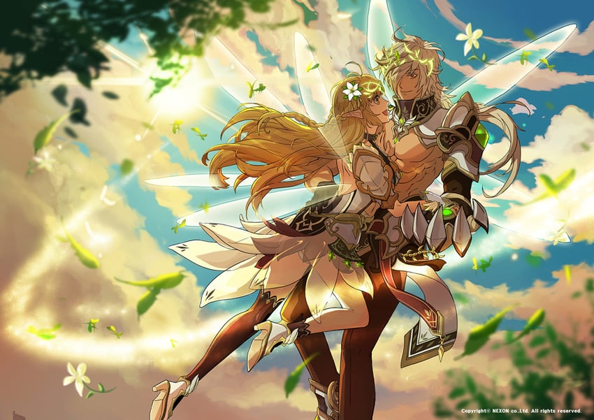 rena erindel and raven cronwell (elsword) drawn by ein_choi and hwansang