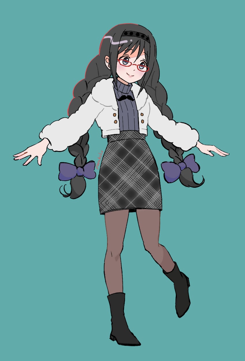 akemi homura (mahou shoujo madoka magica and 1 more) drawn by paraholix