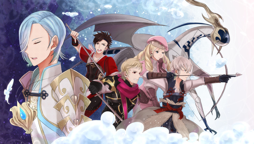 male kana, forrest, shigure, kiragi, shiro, and 1 more (fire emblem and 1 more) drawn by chlxms