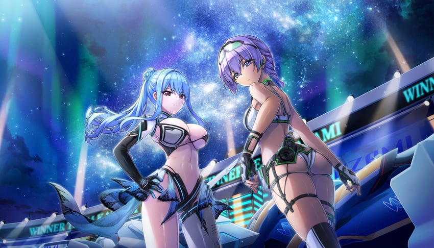nayuki hiori and souma hayate (dolphin wave) drawn by ootomo_takuji