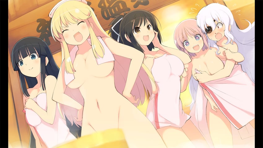 asuka, ikaruga, hibari, yagyu, and katsuragi (senran kagura and 1 more) drawn by yaegashi_nan